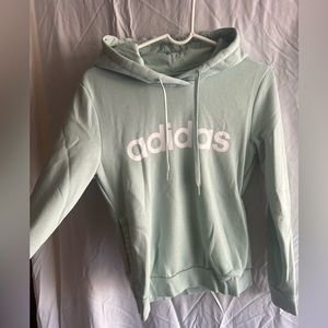 Light teal adidas hoodie